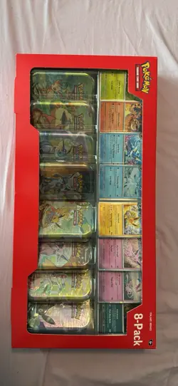 Costco Pokemon TCG Prismatic Evolutions Mini Tin Bundle 8-Pack - Image 1