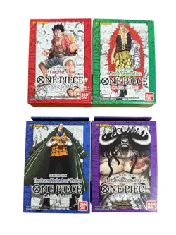One Piece TCG: 1st Edition, Super Pre Release, Starter Deck Set 1-4 811039038243 - Image 1