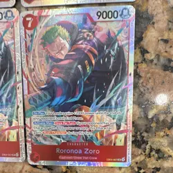 Bandai One Piece CCG Roronoa Zoro EB04-007 SR Foil Play Set X4 Count ENGLISH NM - Image 2