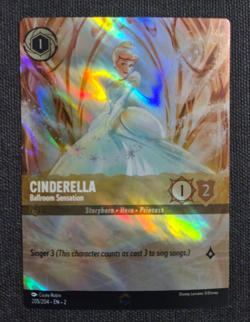Disney Lorcana RoTF Floodborn Enchanted Cinderella Ballroom Sensation EN NM Rare - Image 2