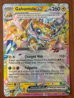 Pokemon TCG Galvantula Ex 051/142 Stellar Crown Double Rare NM Card - Image 1