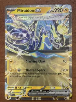 Pokemon TCG Miraidon EX 073/217 Ascended Heroes Double Rare NM Card - Image 1