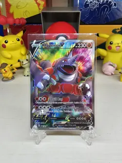 Rhyperior V Darkness Ablaze 181/189 Full Art Pokemon Card NM - Image 1