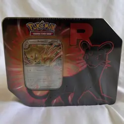 Pokemon TCG Team Rocket Tin Persian Promo Booster Box English 2025 10 Cards - Image 1
