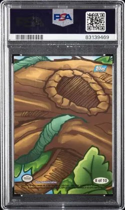 2000 TOPPS POKEMON THE MOVIE 2000 STICKER CARDS #8 BULBASAUR/PIKACHU PSA 8 - Image 2
