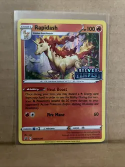 Rapidash - SWSH270 SWSH: Sword & Shield Promo Card Holo - Silver Tempest Stamp - Image 1