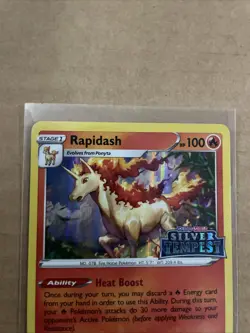 Rapidash - SWSH270 SWSH: Sword & Shield Promo Card Holo - Silver Tempest Stamp - Image 2