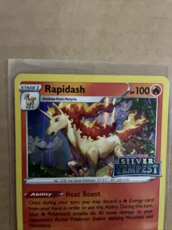 Rapidash - SWSH270 SWSH: Sword & Shield Promo Card Holo - Silver Tempest Stamp - Image 3