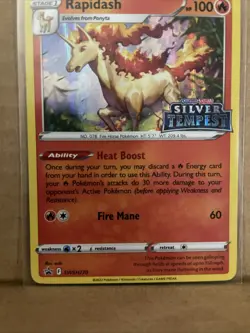 Rapidash - SWSH270 SWSH: Sword & Shield Promo Card Holo - Silver Tempest Stamp - Image 4