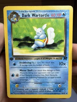 Pokemon TCG Dark Wartortle Card 46/82 Team Rocket set 1ST Edition - Image 1