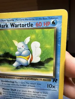 Pokemon TCG Dark Wartortle Card 46/82 Team Rocket set 1ST Edition - Image 4