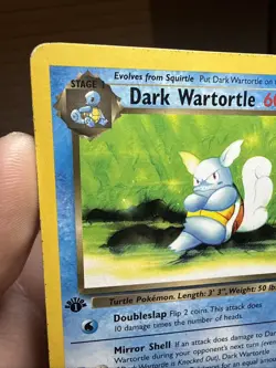Pokemon TCG Dark Wartortle Card 46/82 Team Rocket set 1ST Edition - Image 5