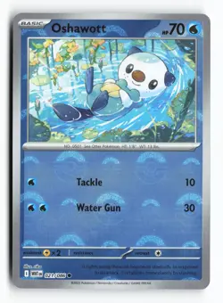 Oshawott Poke Ball 021/086 SV: White Flare Holo Common Pokemon TCG Card NM - Image 1
