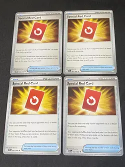 ME04: Chaos Rising #082/086 Special Red Card X4 Cards - Image 1