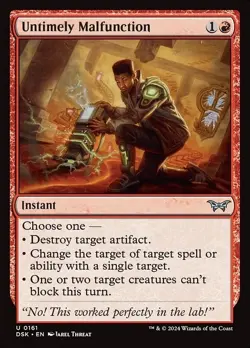 Untimely Malfunction - MTG DSK Duskmourn: House of Horror - NM/MINT - Image 1