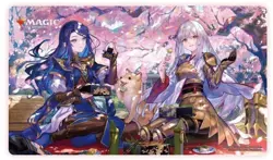 MTG Wandering Emperor cherry blossoms viewing Playmat Nurset & Wandering Emperor - Image 1