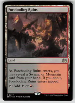 Foreboding Ruins R Commander: Duskmourn: House of Horror 277 NM - Image 1