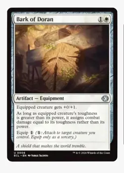 Bark of Doran (PLAYSET X4) | MTG ECL Lorwyn | White Artifact Equipment Toughness - Image 2