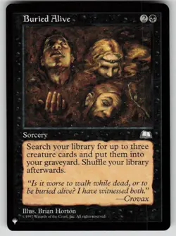 Buried Alive Uncommon The List Reprints MTG Near Mint 2020 - Image 1