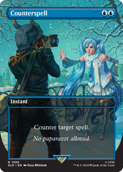 MTG Counterspell Secret Lair - SLD / 1589 - Hatsune Miku LP Condition - Image 1