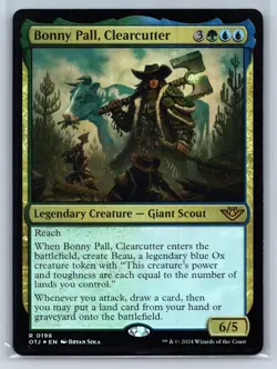 BONNY PALL, CLEARCUTTER 196 OUTLAWS OF THUNDER JUNCTION MTG FOIL NM - Image 1