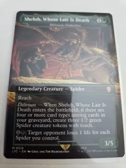 mtg, Shelob, Whose Lair Is Death - Ishkanah, Grafwidow (Borderless) NM - Image 1