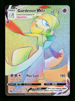 Gardevoir VMAX 076/073 Rainbow Rare Champion's Path Pokemon Near Mint - Image 1