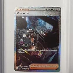 Pokemon Giacomo 267/193 Sv02: Paldea Evolved Illustration Rare Full Art Holo - Image 1