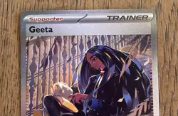 Geeta 226/197 Obsidian Flames – NM Full Art Trainer Holo Pokemon S&V 3 - Image 2
