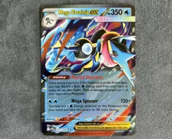 Mega Greninja ex 022/086 Double Rare ME04: Chaos Rising Pokemon NM/MINT - Image 1