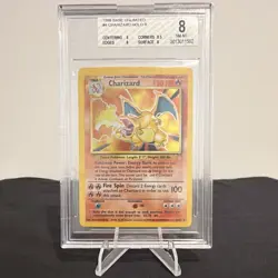 Wizards of the Coast 1999 Pokemon Base Set Charizard Holo 4/102 BGS 8 - Image 1