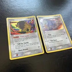 Tauros Duo | 12/100 & 5/17 | Vintage Holo Rares | Pokemon TCG LP - Image 4