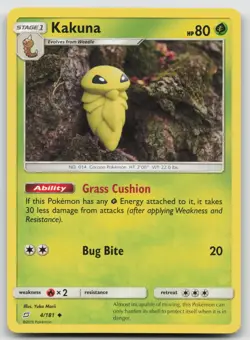 Kakuna 4/181 Team Up Pokemon Yuka Morii LP - Image 1