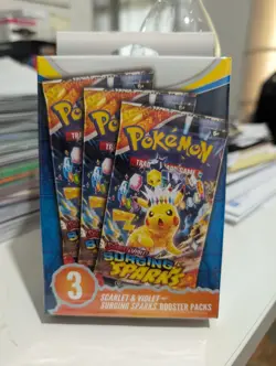 Pokemon TCG: Scarlet & Violet - Surging Sparks 3 Booster Packs - Factory Sealed - Image 1