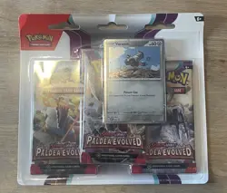 Pokemon PALDEA Evolved 3 Pack Blister With Varoom Sealed - Image 1