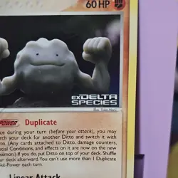 Pokemon TCG Ditto (Geodude) EX Delta Species STAMPED Reverse Holo 62/113 Dmg - Image 2