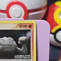 Pokemon TCG Ditto (Geodude) EX Delta Species STAMPED Reverse Holo 62/113 Dmg - Image 3