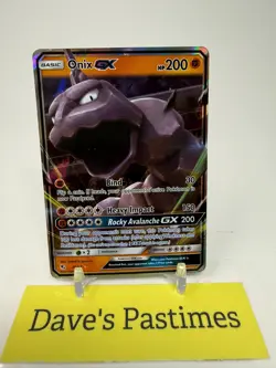 The Pokemon Company Onix GX 36/68 Hidden Fates Holo Ultra Rare 200 HP PLAYED - Image 1