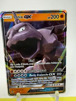 The Pokemon Company Onix GX 36/68 Hidden Fates Holo Ultra Rare 200 HP PLAYED - Image 2
