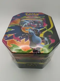 Pokemon TCG Mega Charizard X ex Tin New Sealed 4 Booster Packs Promo - Image 2