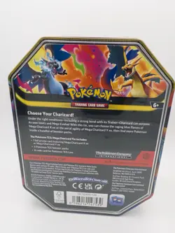 Pokemon TCG Mega Charizard X ex Tin New Sealed 4 Booster Packs Promo - Image 5