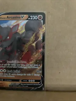 Pokemon Hisuian Arcanine V 090/195 Ultra Rare Silver Tempest - Image 4
