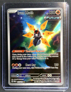Pokemon TCG: Paradox Rift - Iron Moth Illustration Rare - 187/182 - NM/MT - Image 1