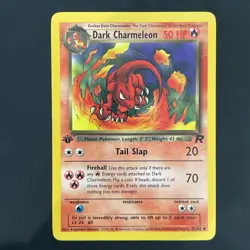 Dark Charmeleon 32/82 first edition Team Rocket Pokemon LP - Image 1
