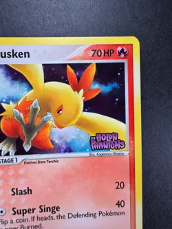 2006 Pokemon Combusken 39/110 Holon Phantoms Reverse Holo STAMPED - Image 3