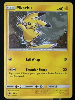 SWIRL 🌀 Sun & Moon Promo Pikachu - SM98 Holo Promo Pokemon TCG 2017 LP - Image 4