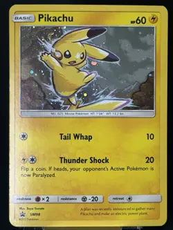 SWIRL 🌀 Sun & Moon Promo Pikachu - SM98 Holo Promo Pokemon TCG 2017 LP - Image 5