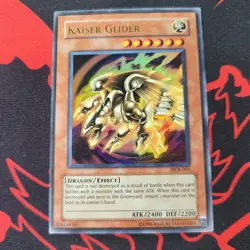 Kaiser Glider DCR-051 Ultra Rare Dark Crisis Yu-Gi-Oh Unlimited Lightly Played - Image 1