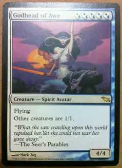 mtg magic godhead of awe shadowmoor ENGLISH divinite de respect 2 available - Image 1