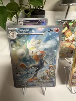 TCG Pokemon Card (5) Card Lot Gyarados Eevee Raboot Rabsca Ting Lu - Image 4